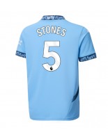 Moške Nogometnih dresov Manchester City John Stones #5 Domači 2024-25 Kratki rokavi